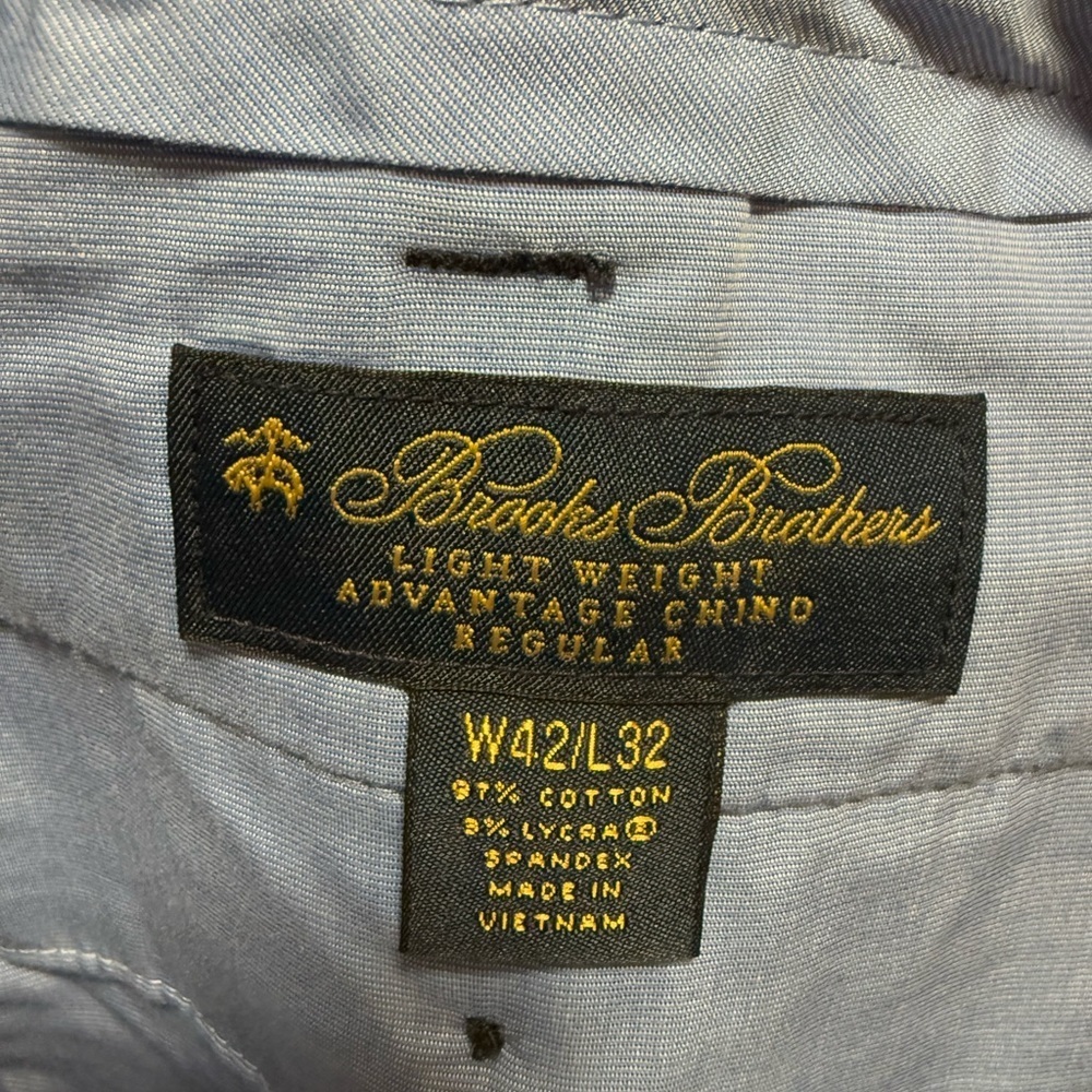 Brooks Brothers Men's Navy Dress Pants - Lightweight Regular Cut - Picture 8 of 13